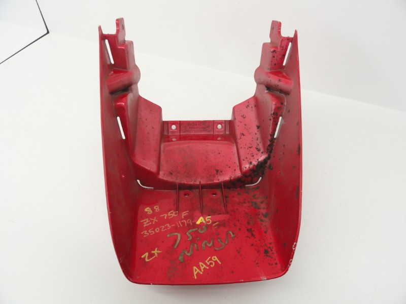 88 Kawasaki Ninja ZX 750 F2 used Rear Fender Plastic Body Red